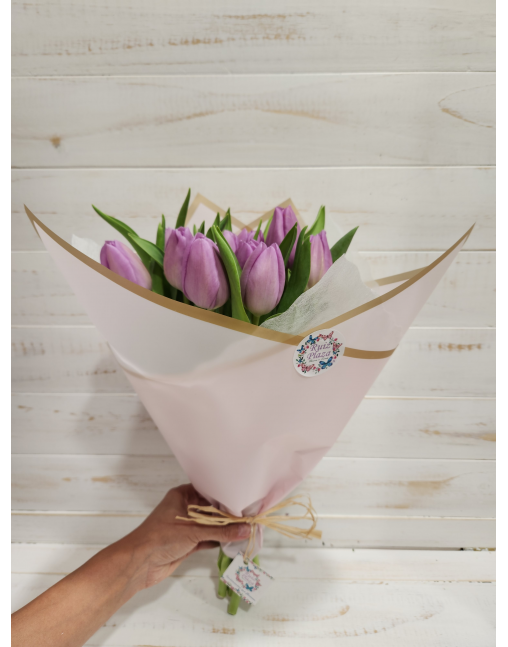 RAMO TULIPANES LILA